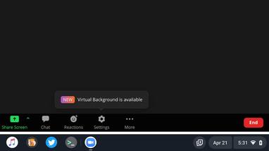 Zoom PWA for Chromebook gains blur and virtual backgrounds