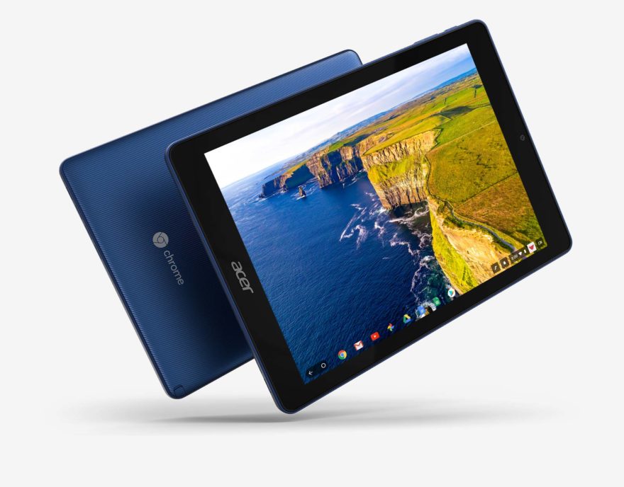 Acer Chromebook Tab 10 user manual available, indicating direct sales soon