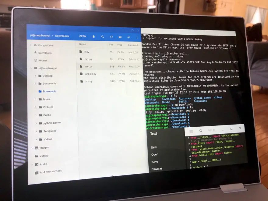 How I code on a Chromebook using Python and a Raspberry Pi