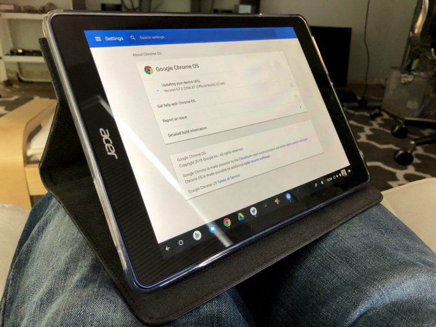 Acer Chromebook Tab 10 case angled