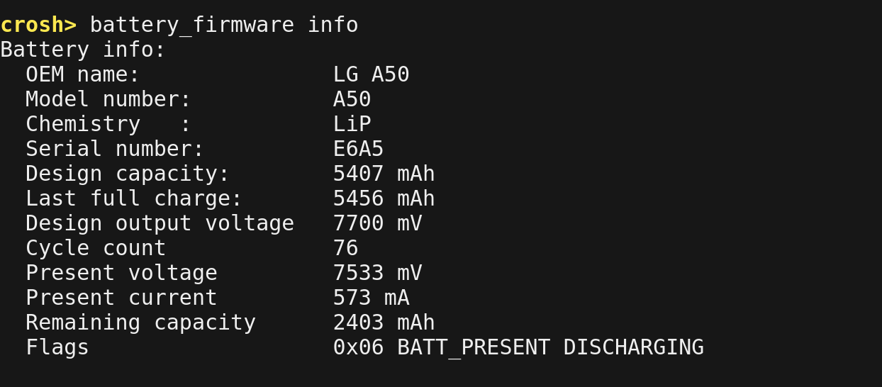 How to check the battery health of a Chromebook