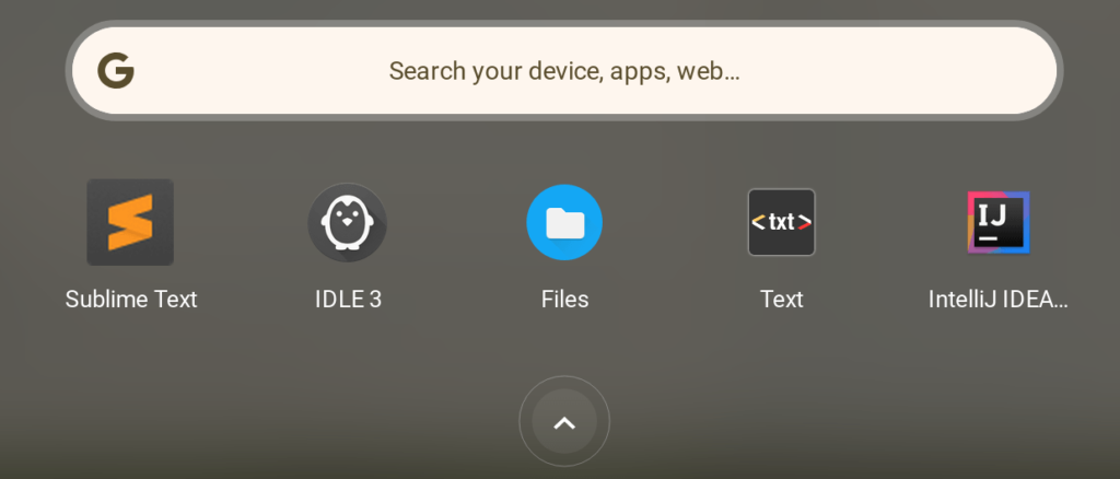 sort apps on Chromebooks