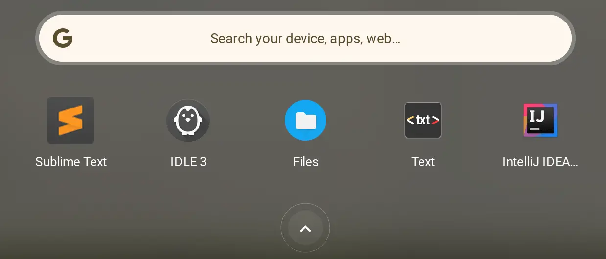 sort apps on Chromebooks