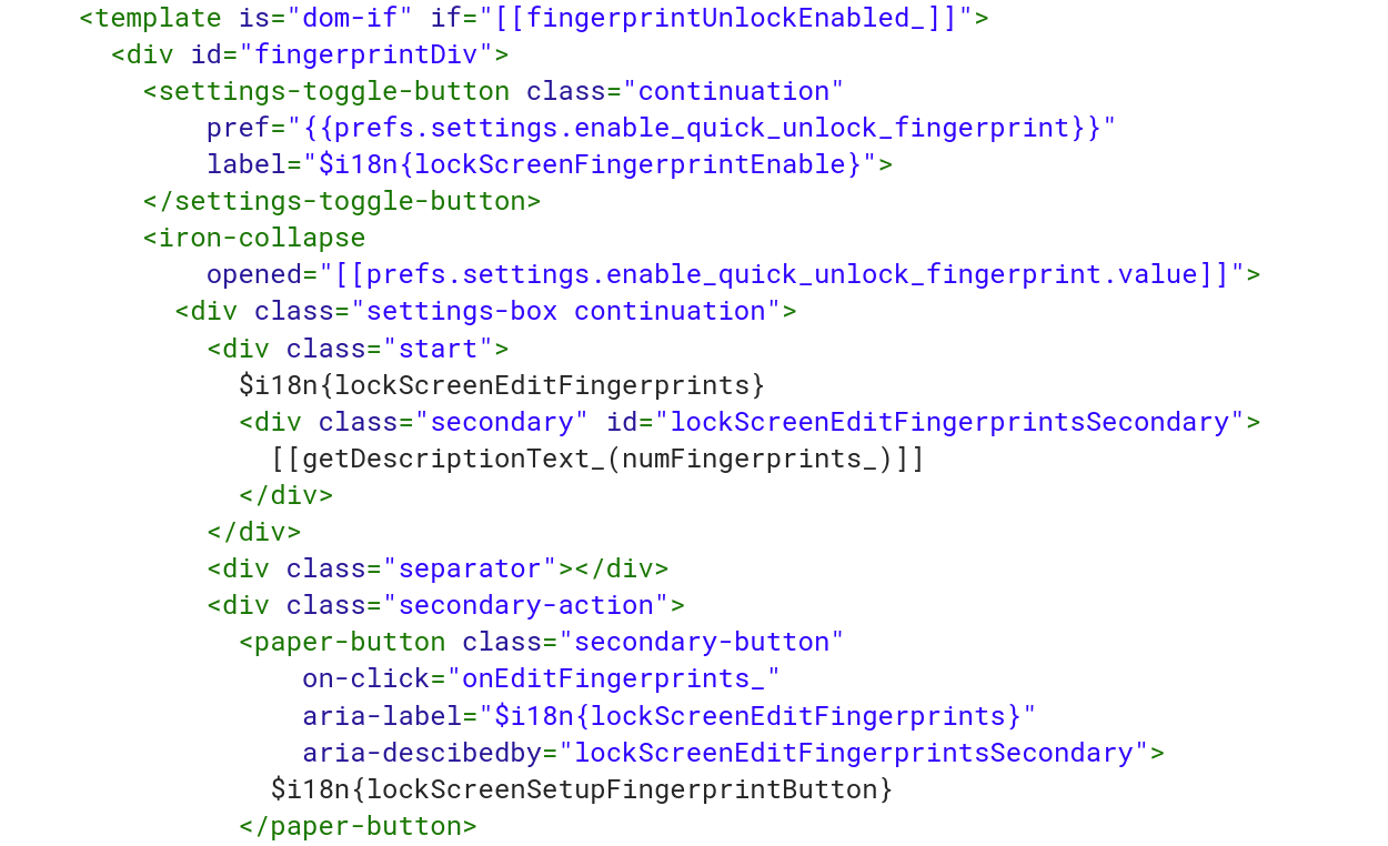 lock screen fingerprint