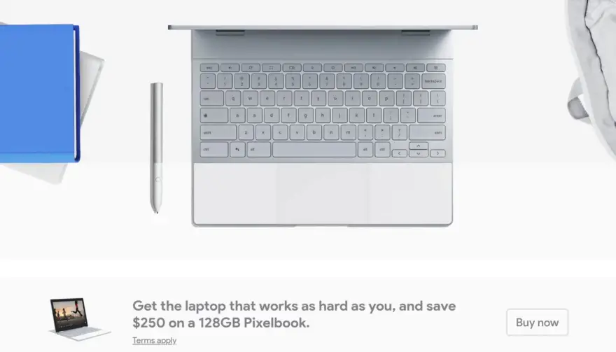 Google Pixelbook $250 off for back to school sale, students can save 10% more (Update: No student discount)