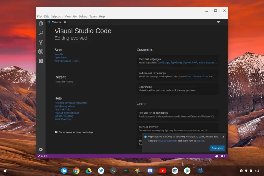 Reader question: How to get Microsoft Visual Code working in Linux on an ARM-based Chromebook