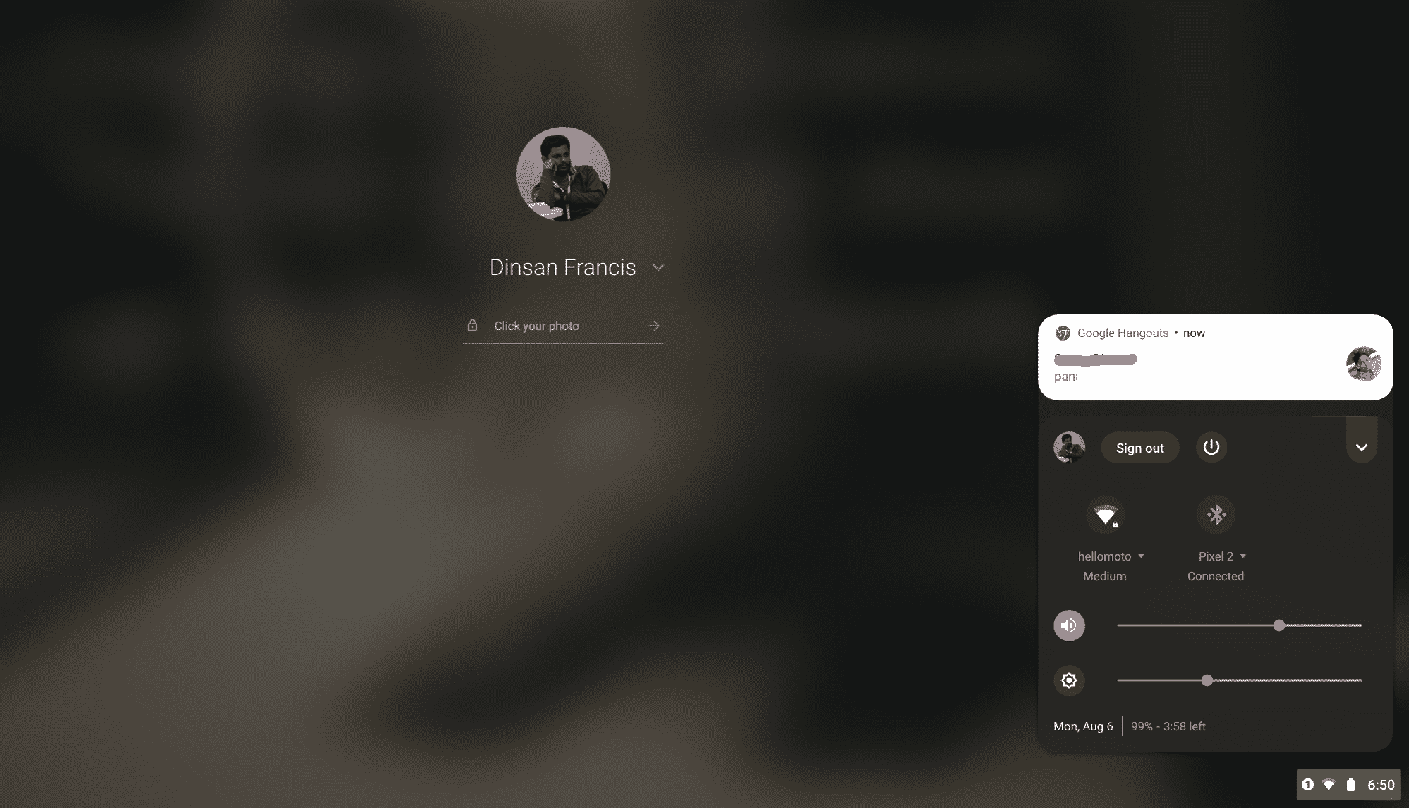 Chromebook lock screen notification About Chromebooks