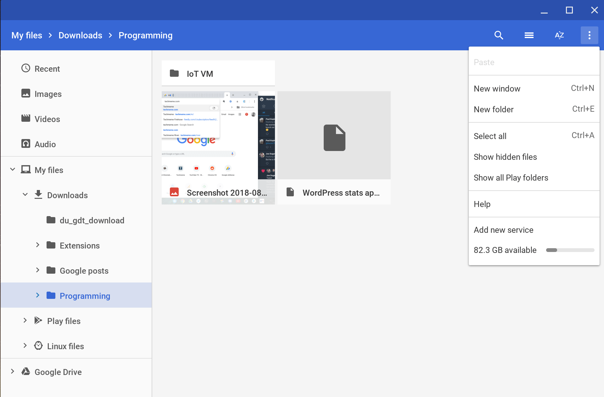 Chrome OS Files app getting a “Share with Linux” option for Project Crostini