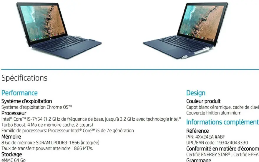 HP Chromebook X2 with Core i5 and 8GB of RAM is available… in France