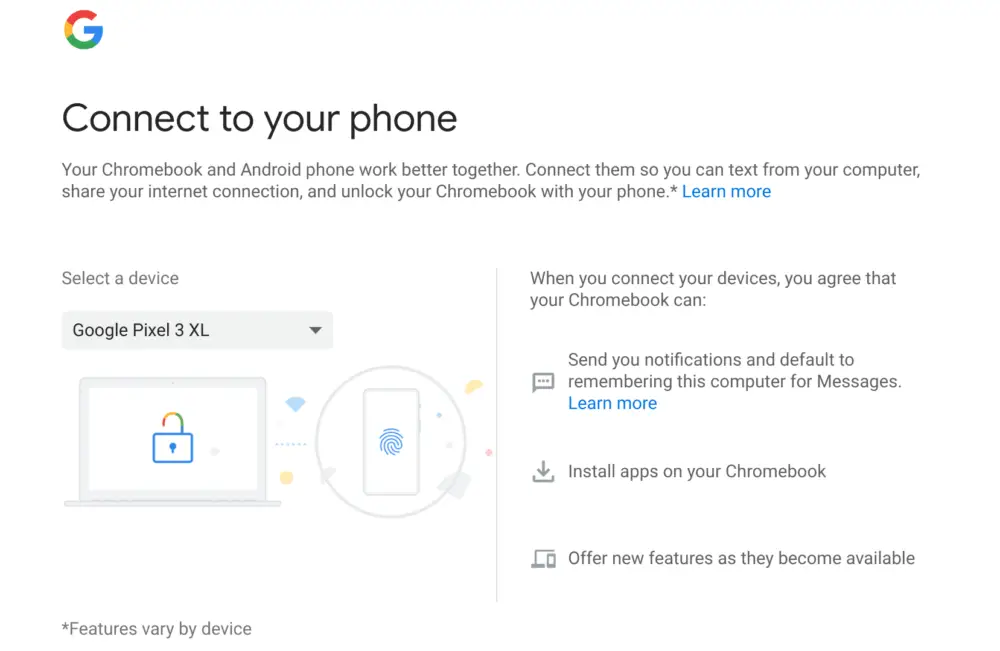 Google expands Instant Tethering connection to 15 Chromebooks and 30 Android phone models