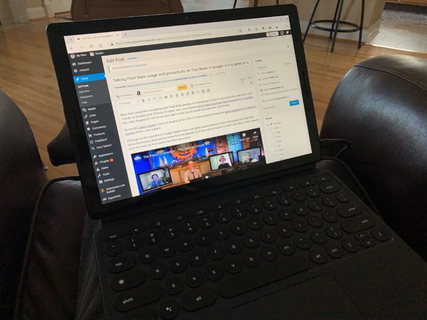 Talking Pixel Slate usage and productivity on This Week in Google: Is it a tablet or a laptop?