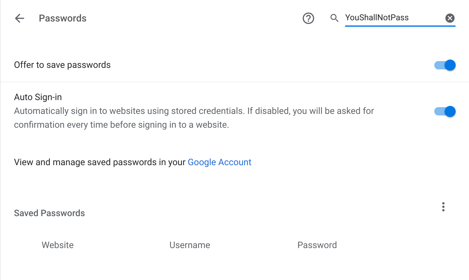 Chrome OS may add extra security to view passwords saved in a Google account