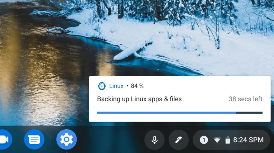 Chrome OS 76 will disable Crostini Linux backups by default