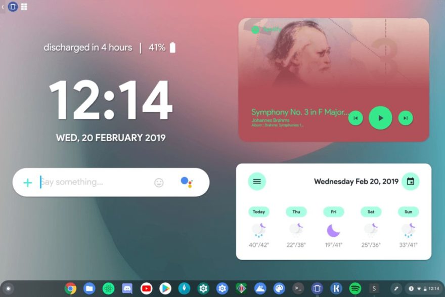 How to install Android widgets on a Chromebook