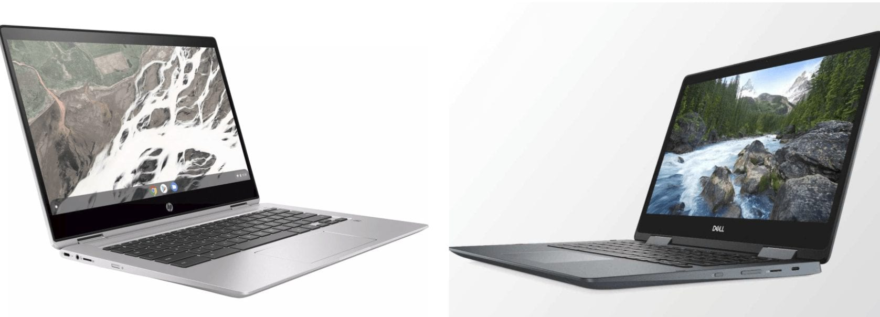 Discounts bring both the HP Chromebook X360 14 and Dell Inspiron Chromebook 14 to $449 this week