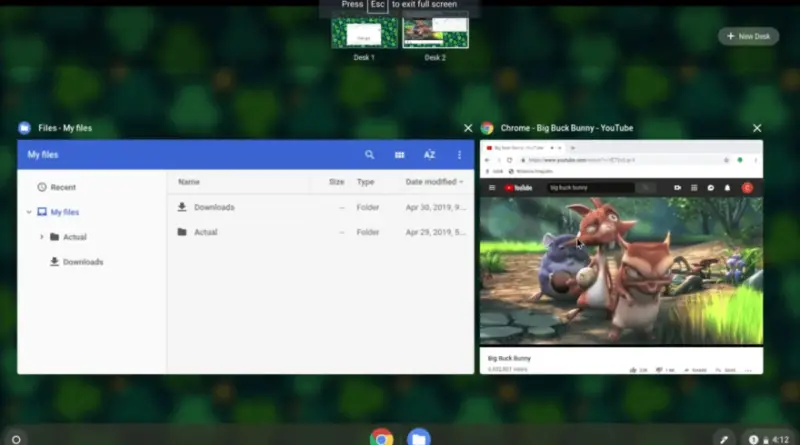 Chrome Os 76 Adds Keyboard Shortcuts To Virtual Desks On