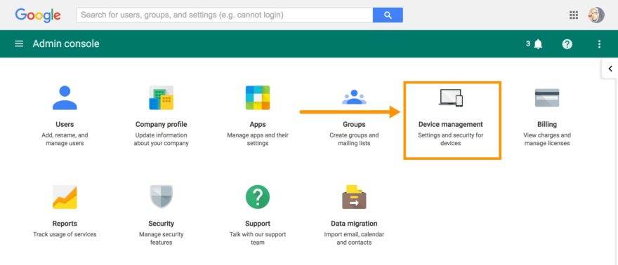 Chrome OS device management