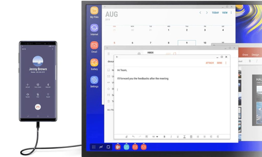 Samsung DEX from a phone