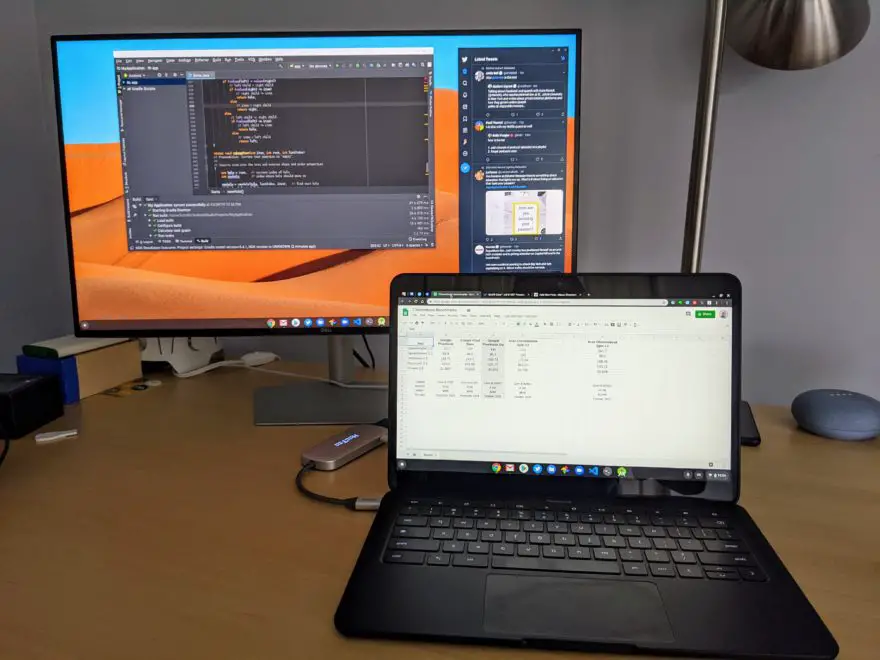 Vertical display support on Chromebooks