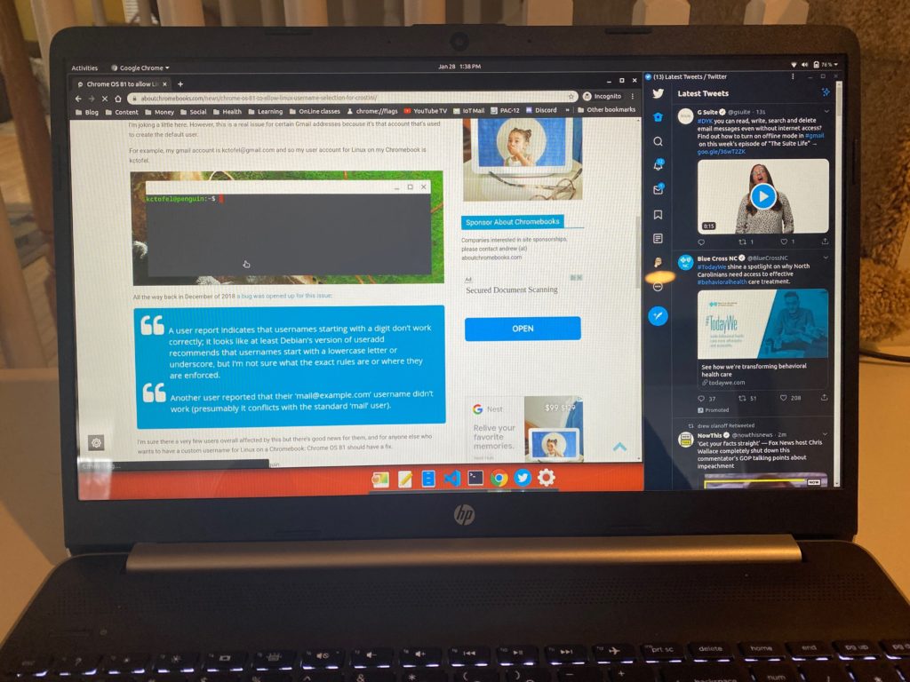 google chrome laptop screen broken