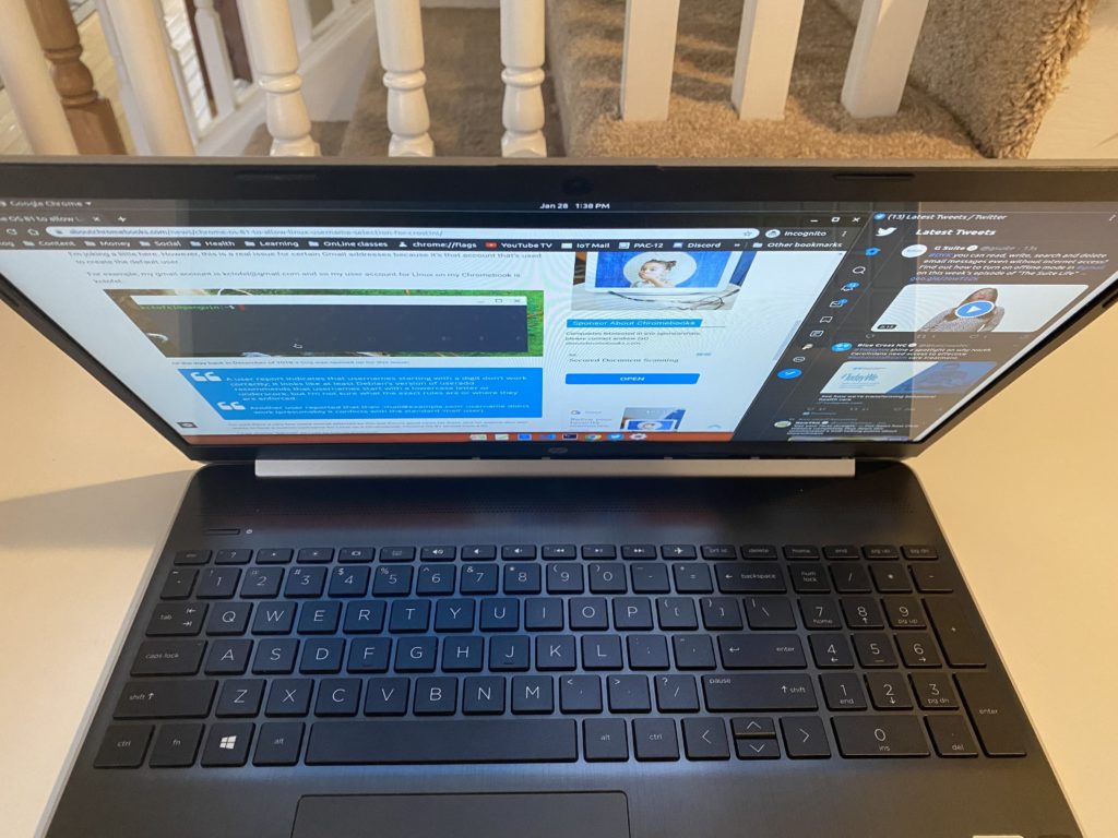 New IPS display panel angled view