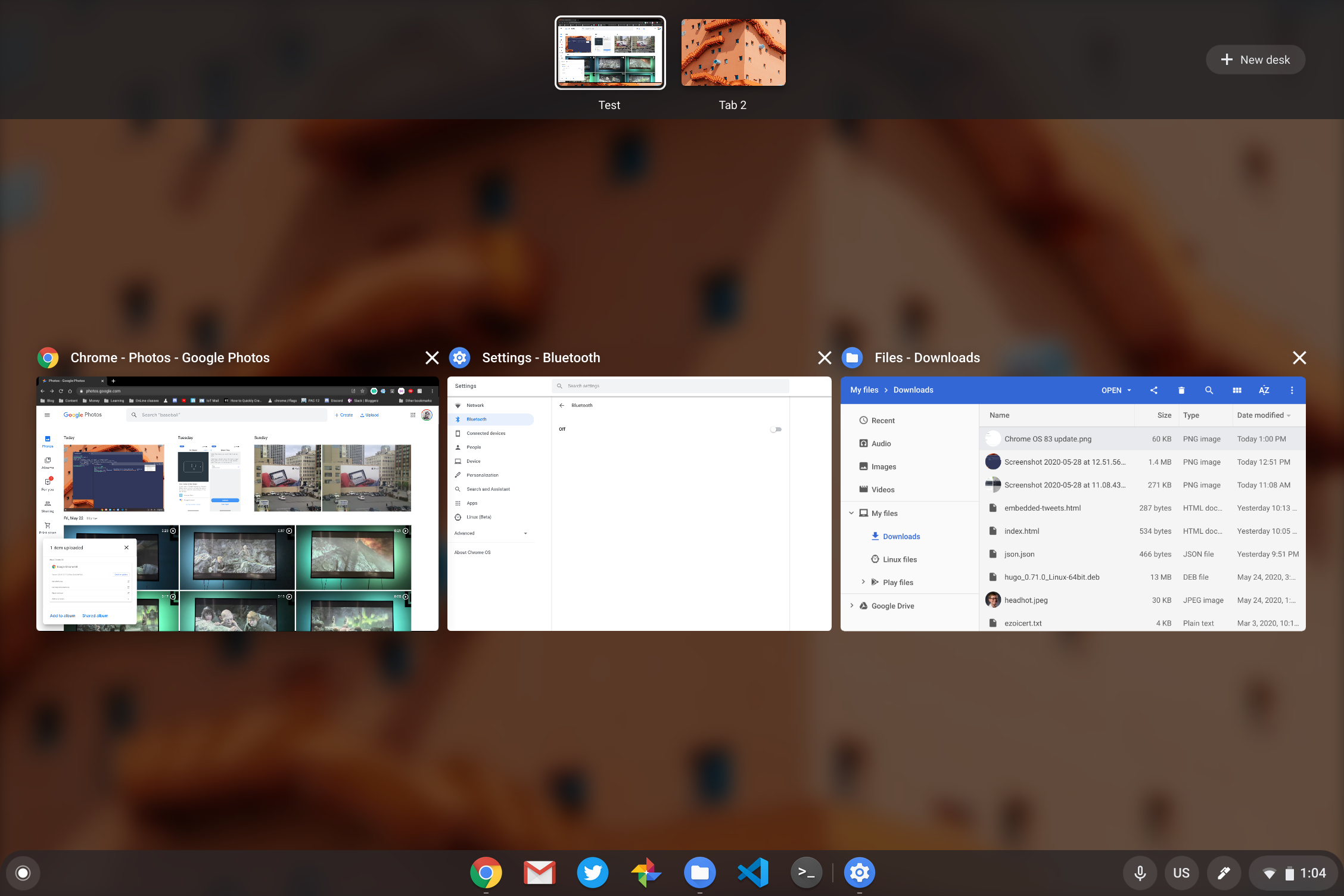 Chrome OS 89 to restore open windows in Virtual Desks on Chromebooks