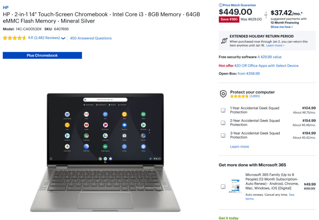 HP Chromebook 14c
