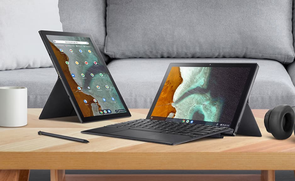 Asus Chromebook Flip CM3 landscape and portrait