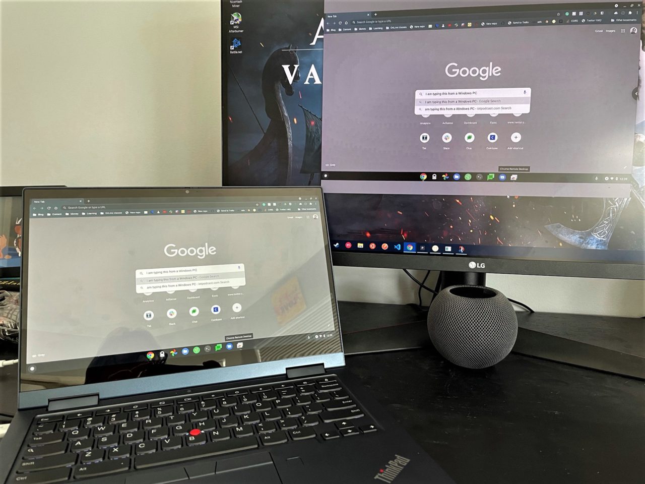 Remotely control a Chromebook from a Windows PC