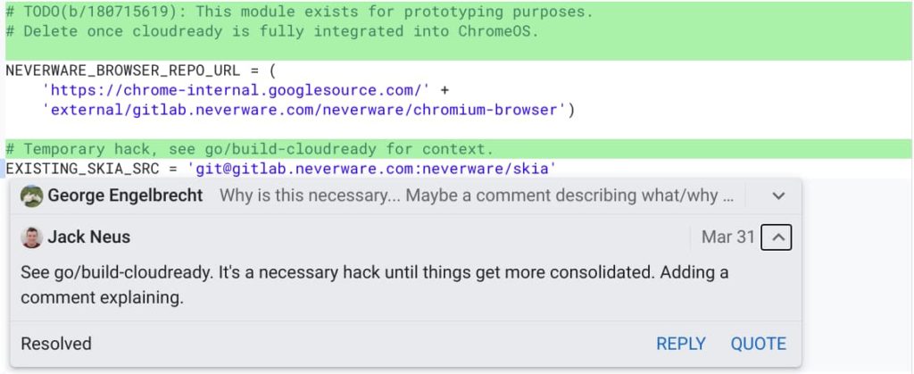 Cloudready integration efforts with Chrome OS