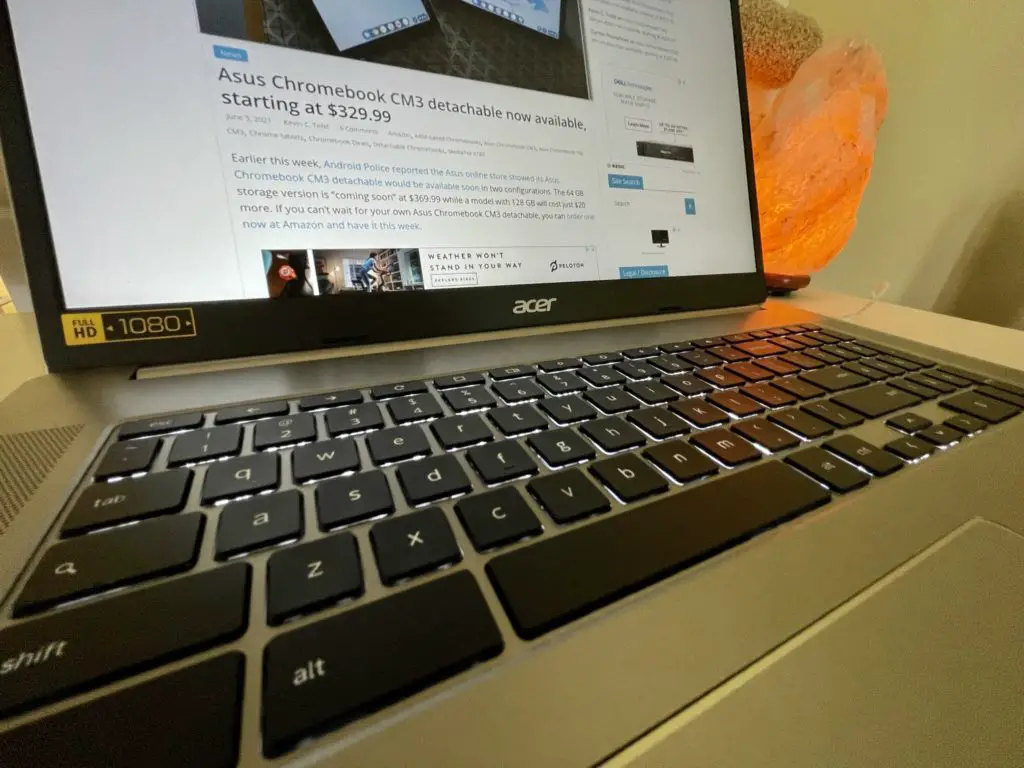 Acer Chromebook 317 keyboard