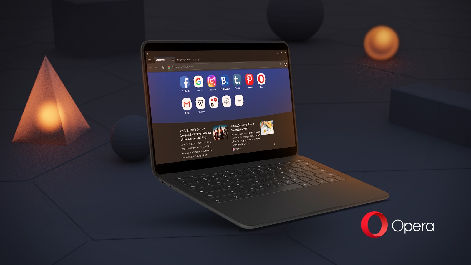 Opera for Chromebooks dark mode