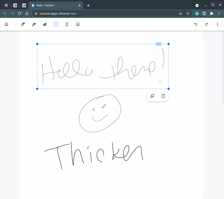 Cursive app test