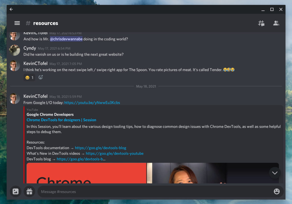 Zoomed in Android app on a Chromebook