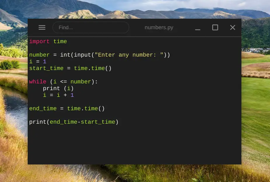 Linux test of Python script on a Chromebook