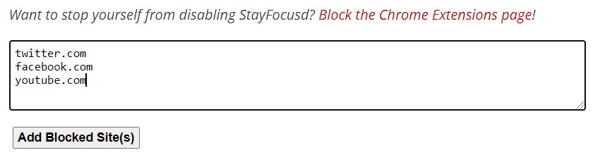 Chromebook site blocker extension list