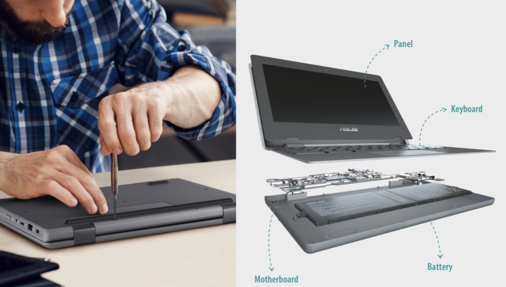 Asus Chromebook CX1 modularity
