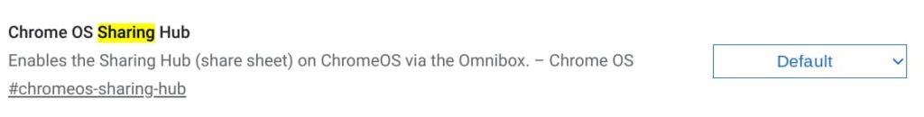 Chrome OS Sharing Hub