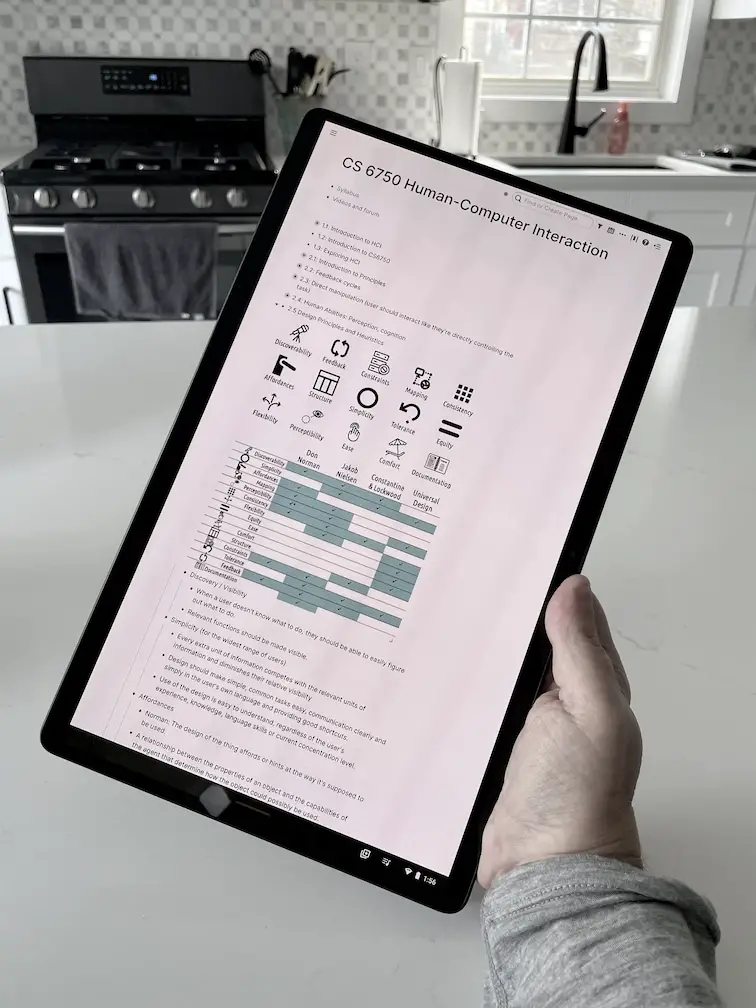 Lenovo Duet 5 Chromebook tablet mode