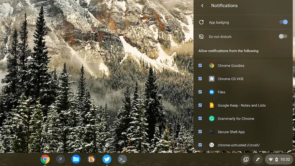 Chrome OS notifications settings appear to be getting a revamp