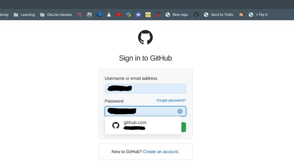 1Password autofill on a Chromebook
