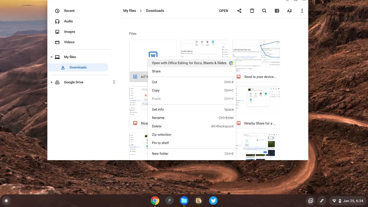 Is Google adding more Files app integration with Microsoft Office documents on Chromebooks?