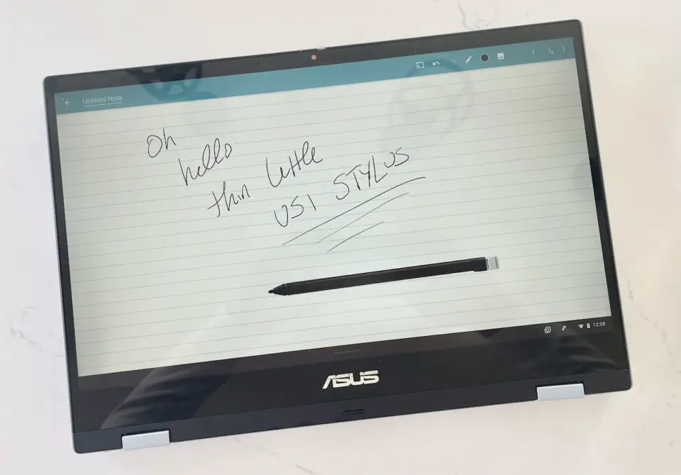 Asus Chromebook Flip CX3 stylus