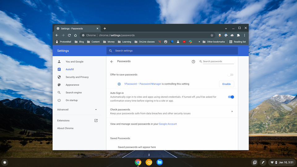 Third-party password manager for Chromebook and iPhone users