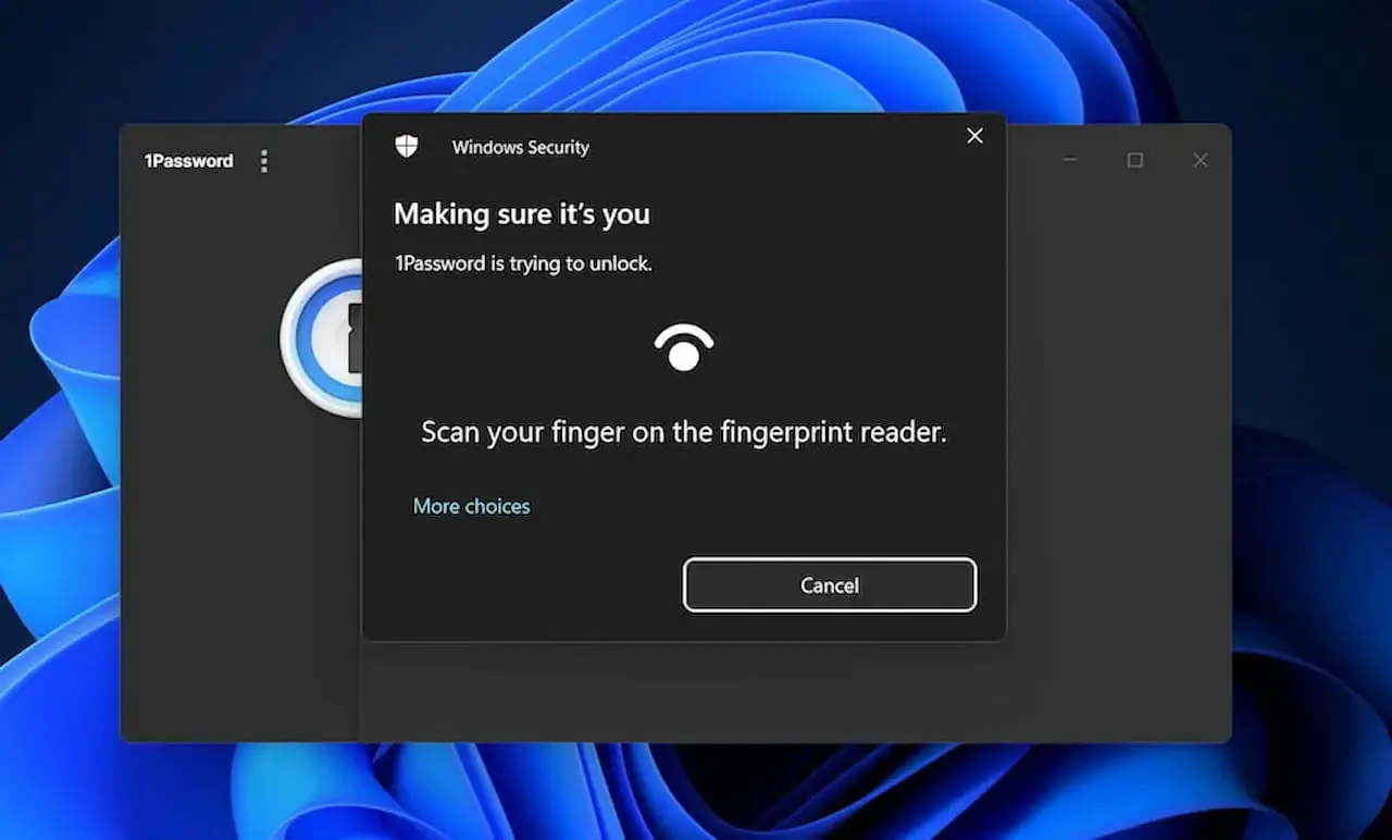 Fingerprint sensor to unlock a PC