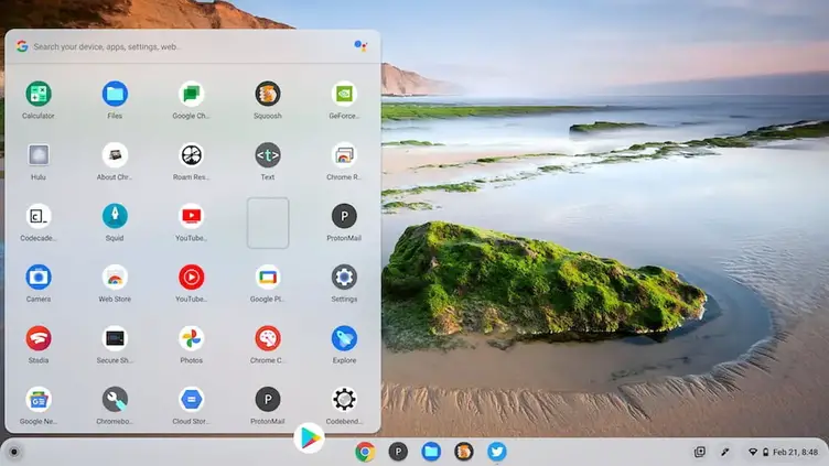 Lanceur de productivité Chrome OS
