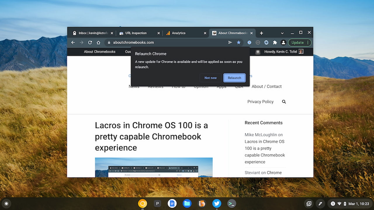 Google Chrome zero-day bug update shows the benefit of Lacros on a Chromebook