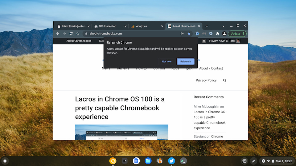 Lacros In Chrome OS 100 Is A Pretty Capable Chromebook Experience Lacros In Chrome OS 100 Is A Pretty Capable Chromebook Experience