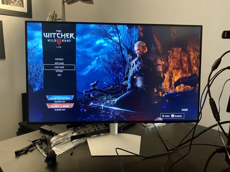 The Witcher III via Steam on a gaming PC
