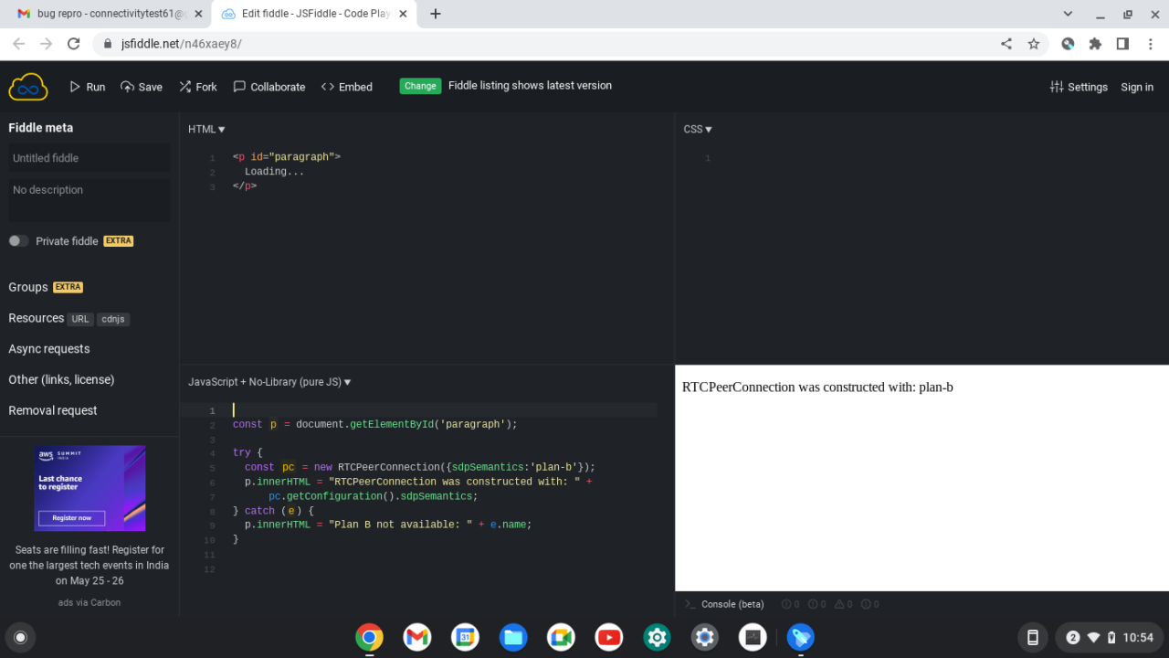 Chrome OS WebRTC Plan B